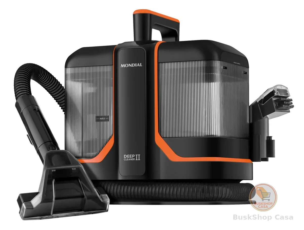 MONDIAL Extratora e Higienizadora Portátil Deep Cleaner II, Preto/Laranja, 1800W, 110V - EXP-02-O