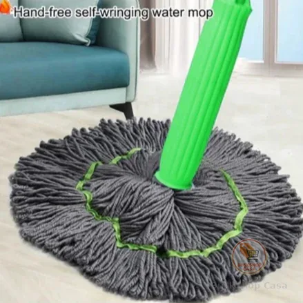 Esfregão Mop Desidratação 2 Em 1 - Esfregão Giratório Automático Para Limpeza De Piso