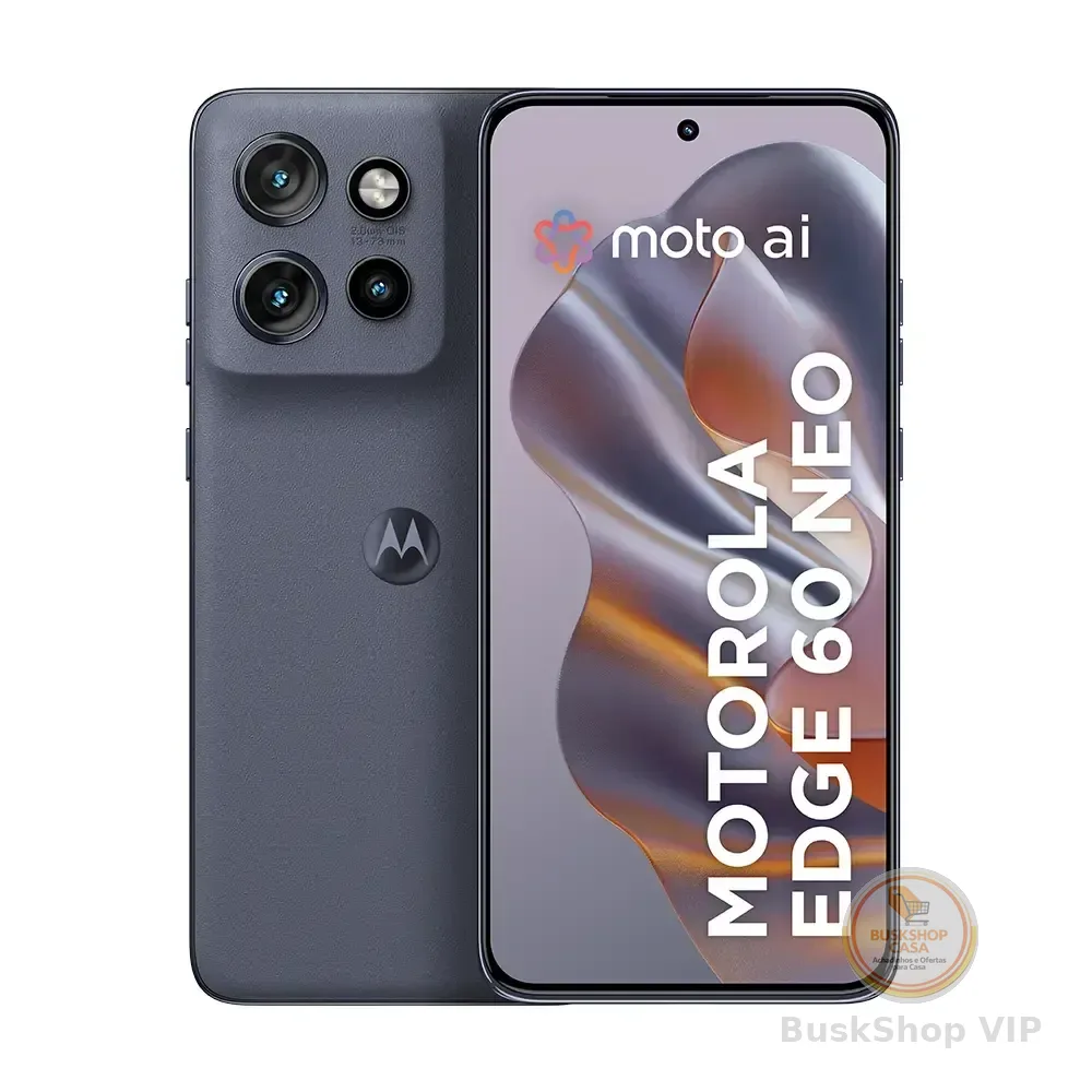 Smartphone Motorola Edge 60 Neo 5g - 256gb 24gb (12gb Ram + 12gb Ram Boost) 50mp Sony Camera Moto Ai E Tela 1.5k Super Hd - Cinza