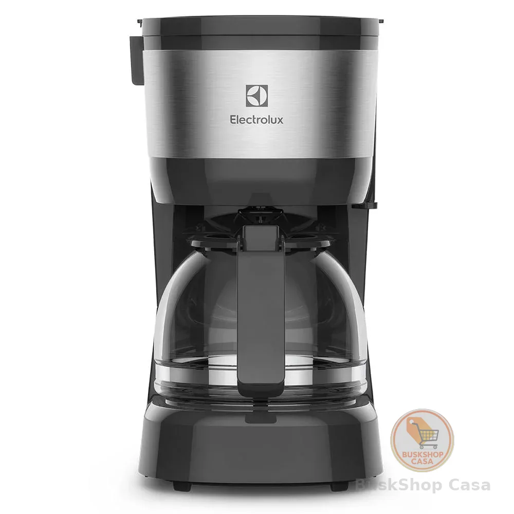 Cafeteira Elétrica Electrolux 15 Xícaras Efficient com Filtro Permanente Removível Cor Inox Preta (ECM10)