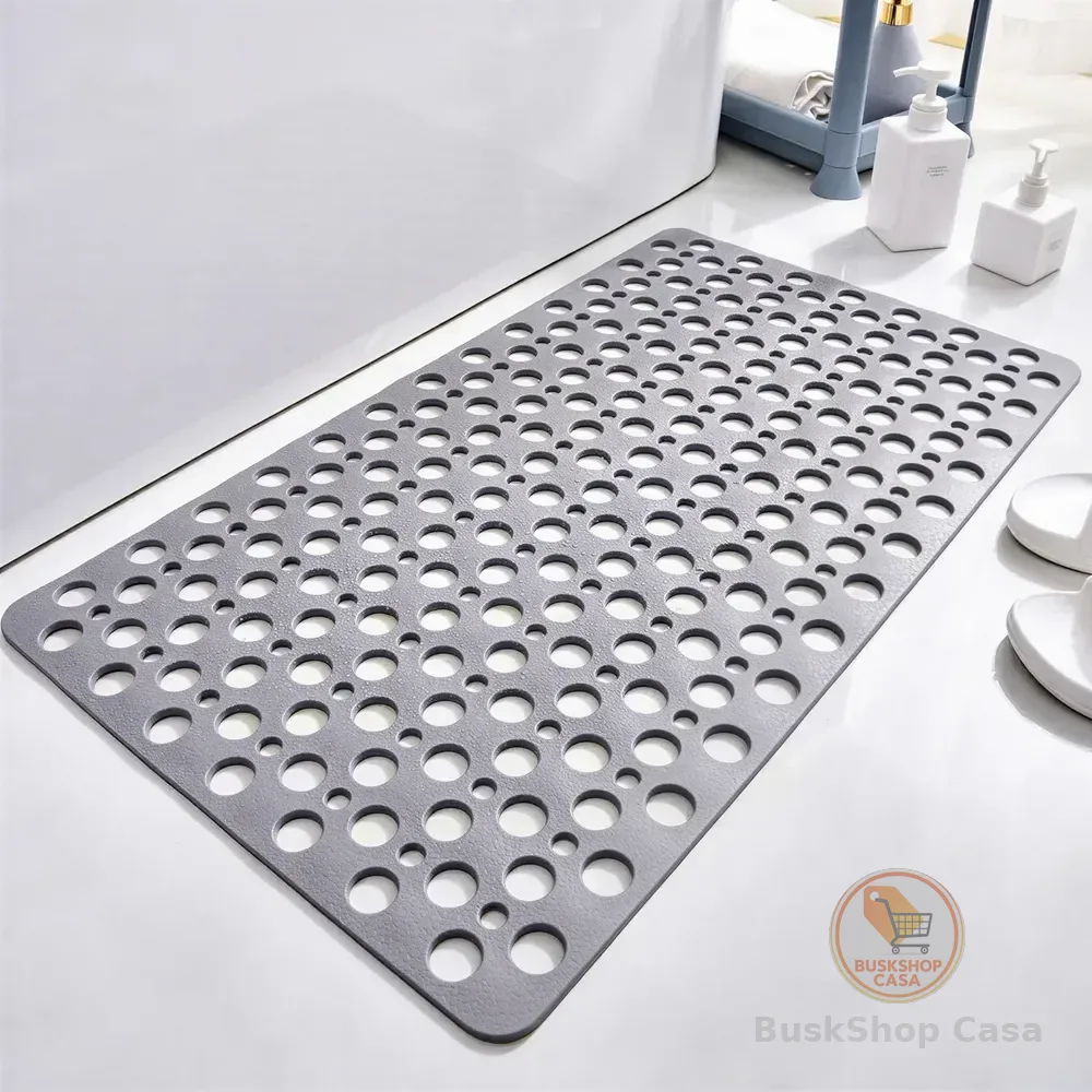 Tapete De Banho Antiderrapante 75x43 Cm Em Material Tpe