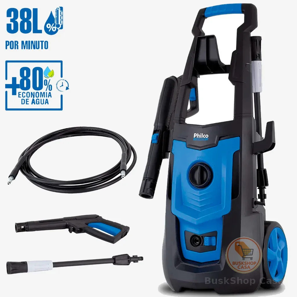 🧡 Lavadora de alta ​pressão Philco PLA3100 azul de 1800W com 2100psi de pressão máxima