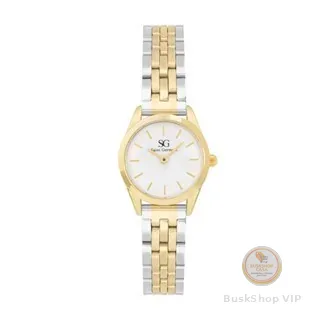 Relógio Feminino Dourado Prata Saint Germain - Mini Belle Bicolor Gold 24mm