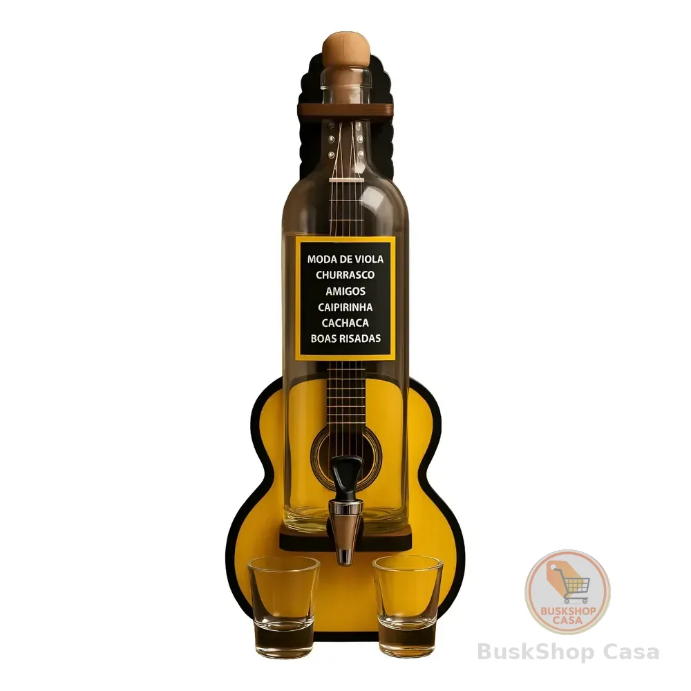 Pingômetro De Parede Viola Madeira Mdf Cachaça Área Gourmet
