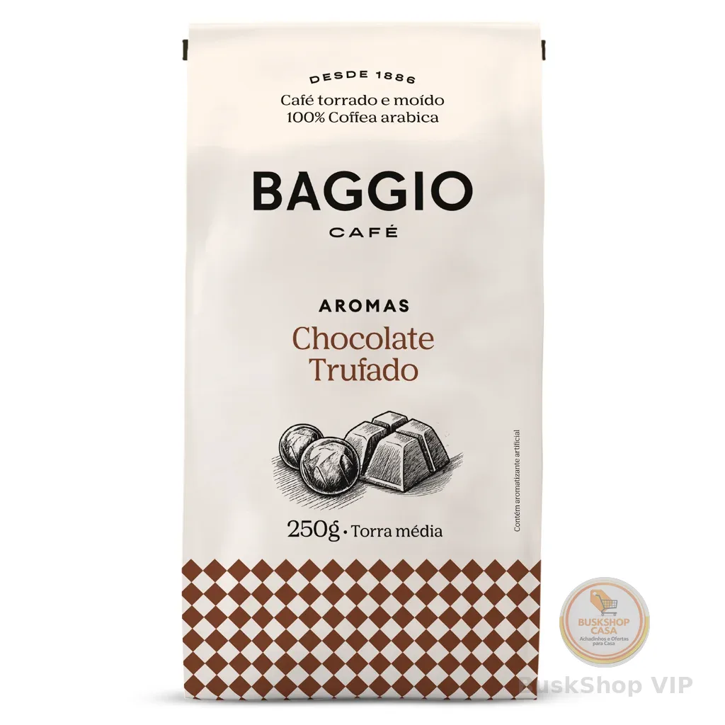 Baggio Café Café Torrado E Moído Aroma De Chocolate Trufado 250G