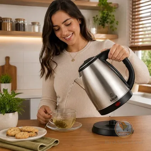 Chaleira Elétrica Inox Capacidade 18 Litros Potência 1000 Watts Aquecimento Rápido Design Moderno