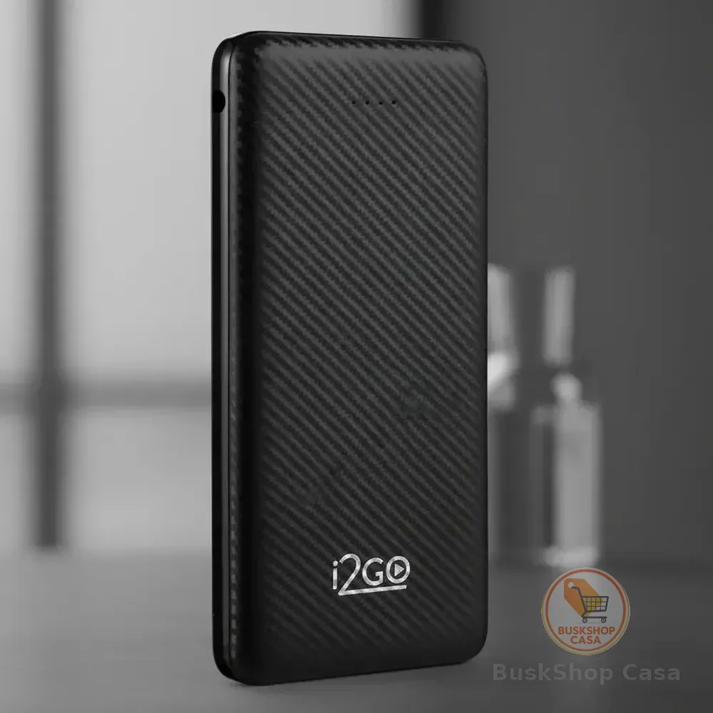 Carregador Portátil Power Bank I2go 10000mah Cor Preto