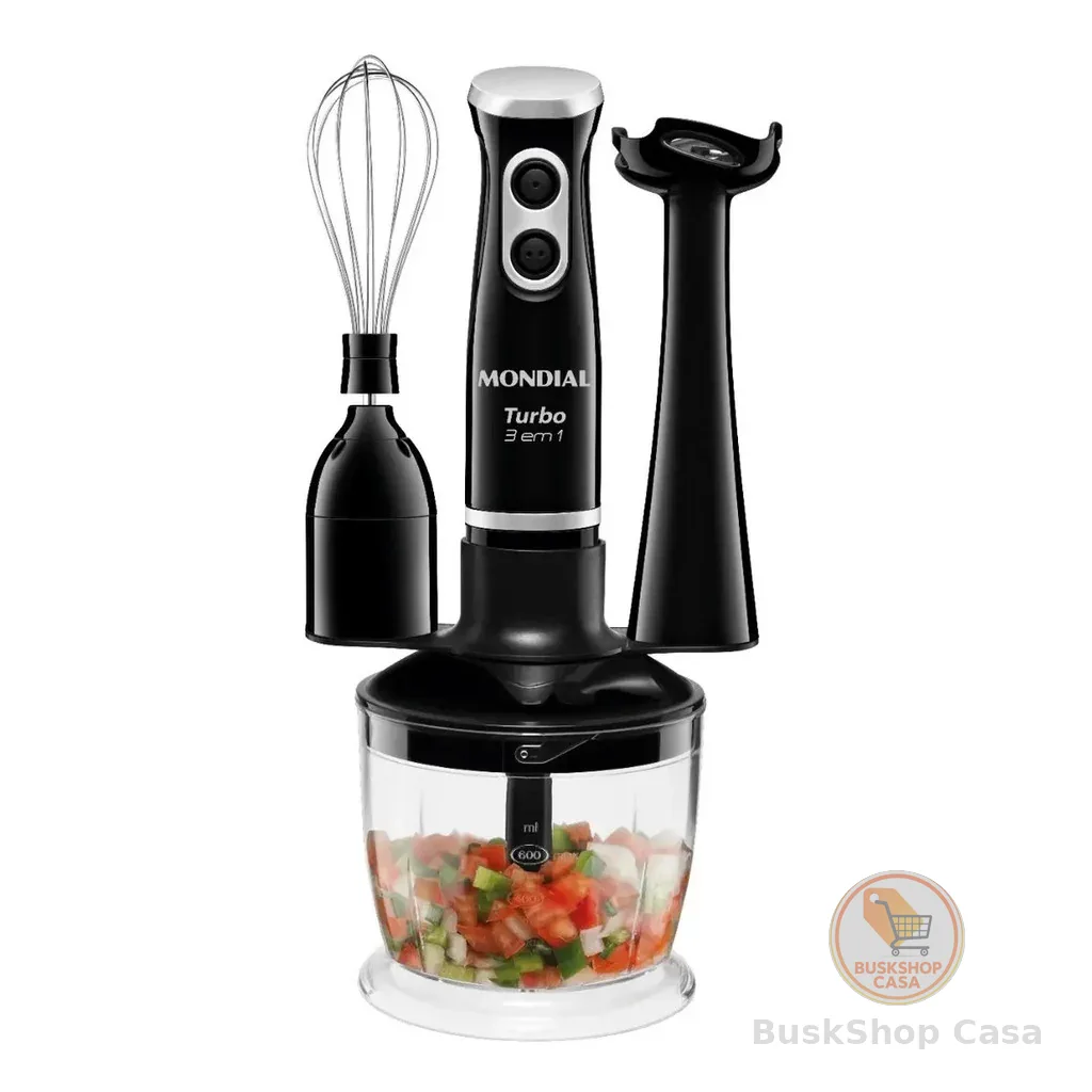 🧡 Mixer Turbo Mondial M-14 3 em 1 Potencia  350w 60Hz