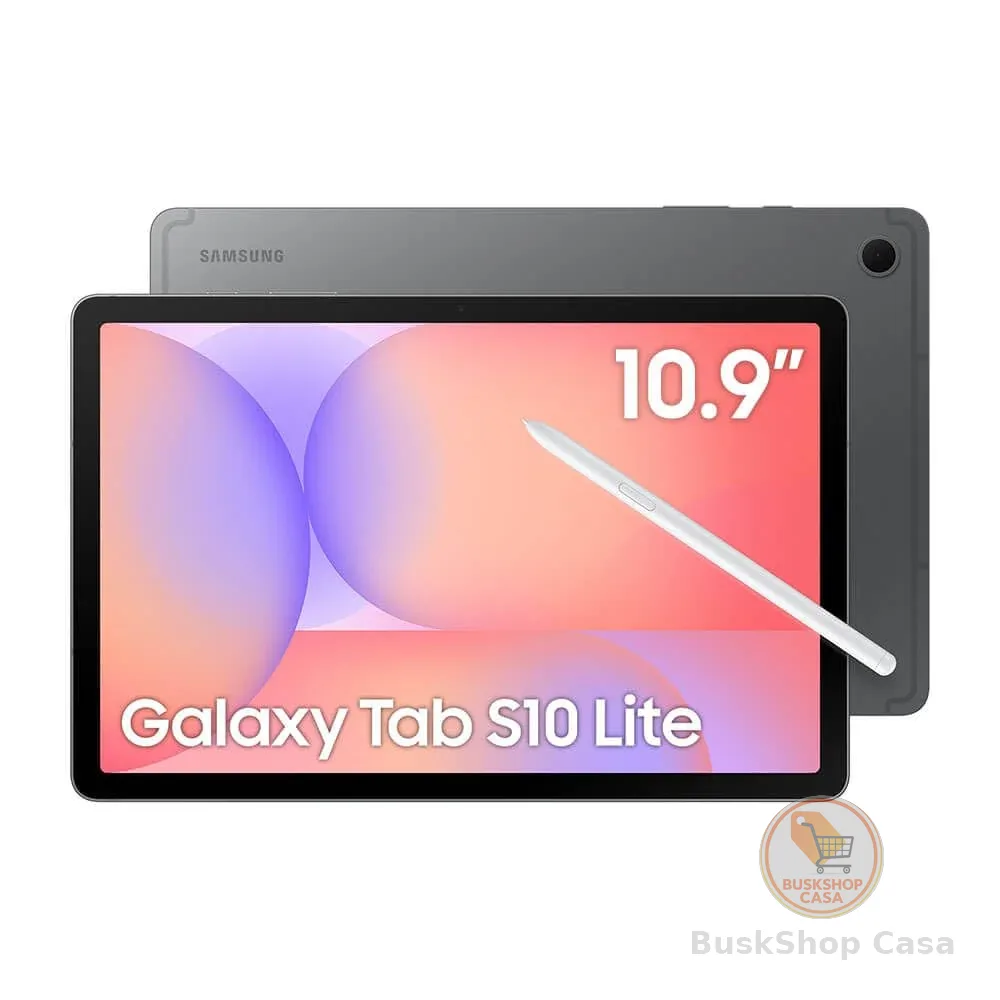 Samsung Tablet Galaxy Tab S10 Lite WiFi, 256GB, 8GB RAM, Tela 10.9", S Pen e Capa Smartbook Cover Inclusas