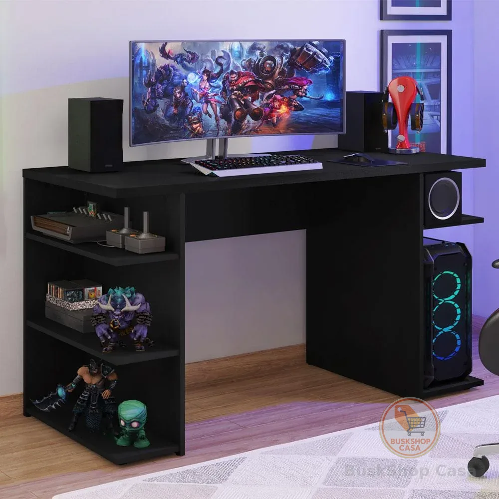 Mesa para Computador Gamer Escrivaninha 9409 Madesa - Preto