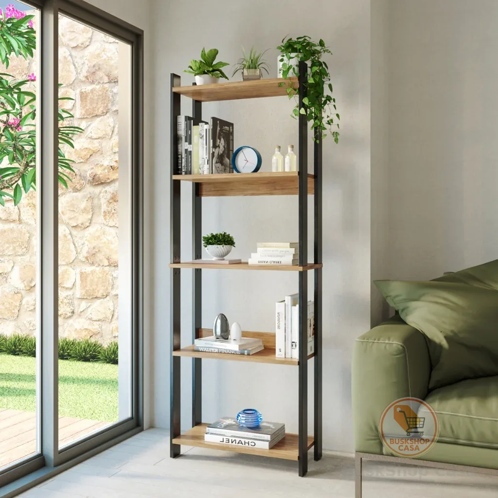 🧡 Estante Estilo Industrial 178cm com 5 Prateleiras | Organizador Multiuso Sala/Cozinha | FULL