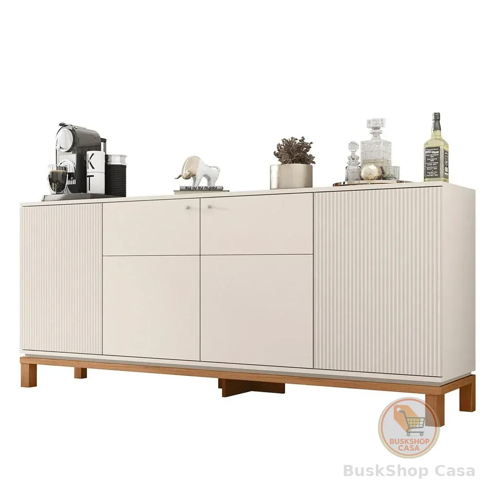 Balcão Buffet Sala de Jantar 179cm Lucca Off/Freijó C01 - Mpozenato