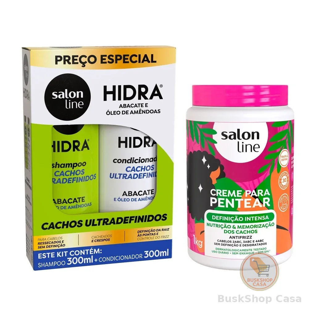 Kit Hidra Cachos Ultra Definidos + Creme de Pentear Definição Intensa