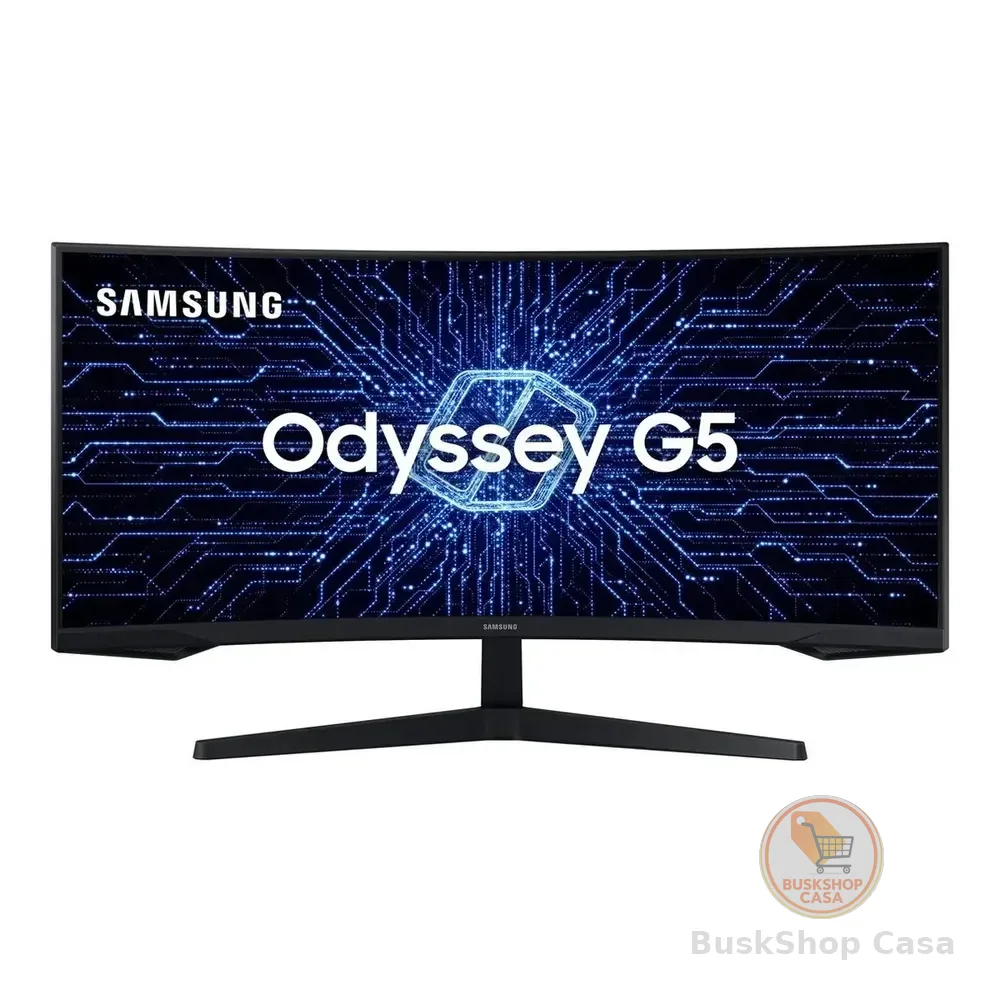 Monitor Gamer Samsung Odyssey G5 34  Ultrawide 165hz 1ms Hdr10 Hdmi Freesync Premium Preto 127/220v