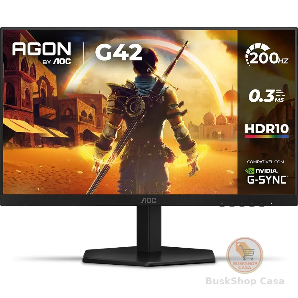 Monitor Gamer AOC AGON G42 24" 200Hz 0,3ms IPS HDR10 NVIDIA G-Sync 24G42HE