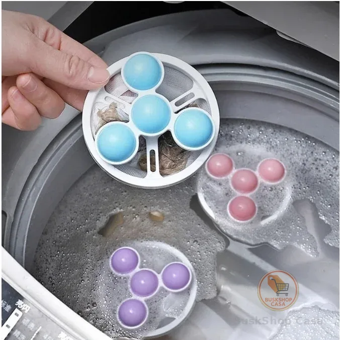 1-5 Filtro Coletor de Pelos Fiapos Flutuante Para Máquina de Lavar Roupa Reutilizável