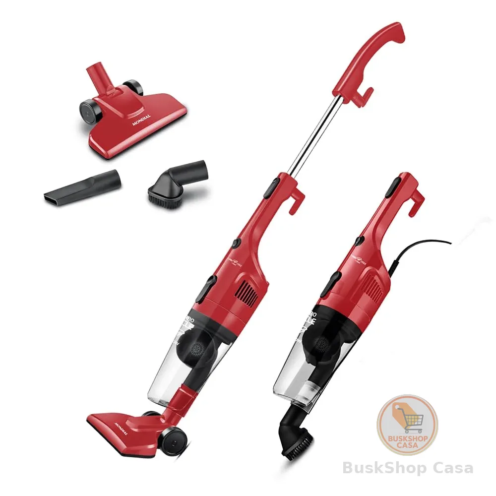 MONDIAL Aspirador de Pó Turbo Cycle, Vermelho/Preto, 1100W, 110V - AP-36