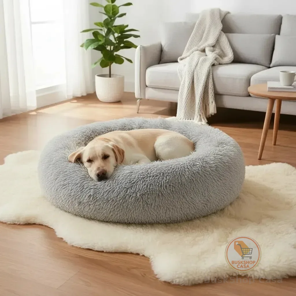 CAMINHA DONUT NUVEM PET PELUCIA REDONDA CAMA PELUCIADA NINHO CASINHA COLCHONETE FUNDO ANTIDERRAPANTE
