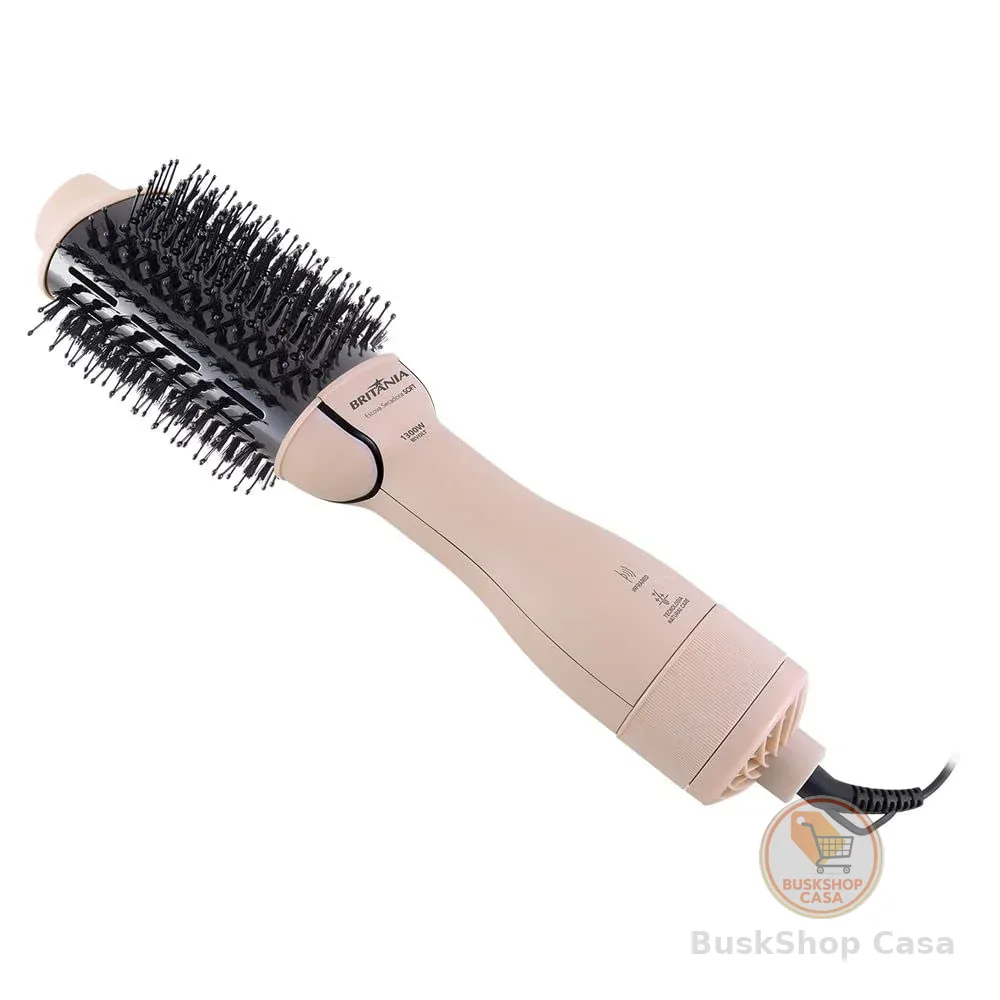 Escova Secadora Britânia Soft 4 em 1 1300W BEC07R Bivolt