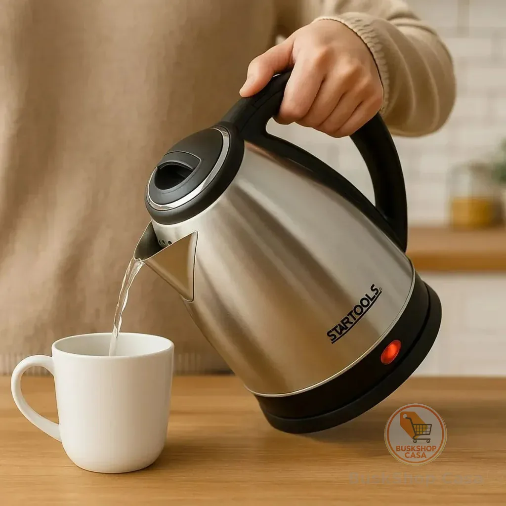 Chaleira Elétrica Jarra 1.8L Café Chá Inox 220v