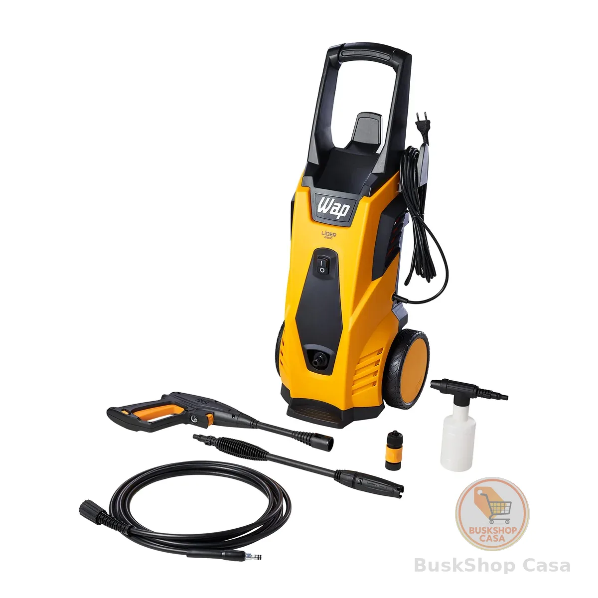 WAP Lavadora de Alta Pressão LÍDER 2200, 360L/h, com Jato em Leque e Concentrado, 1800psi 1750W 220V