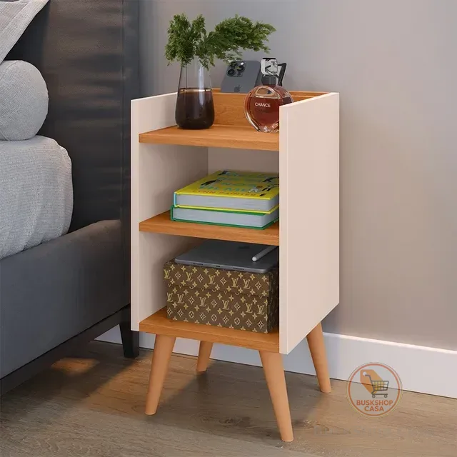 Criado Mudor P/ Cama Box Compacto C/ Prateleira Max