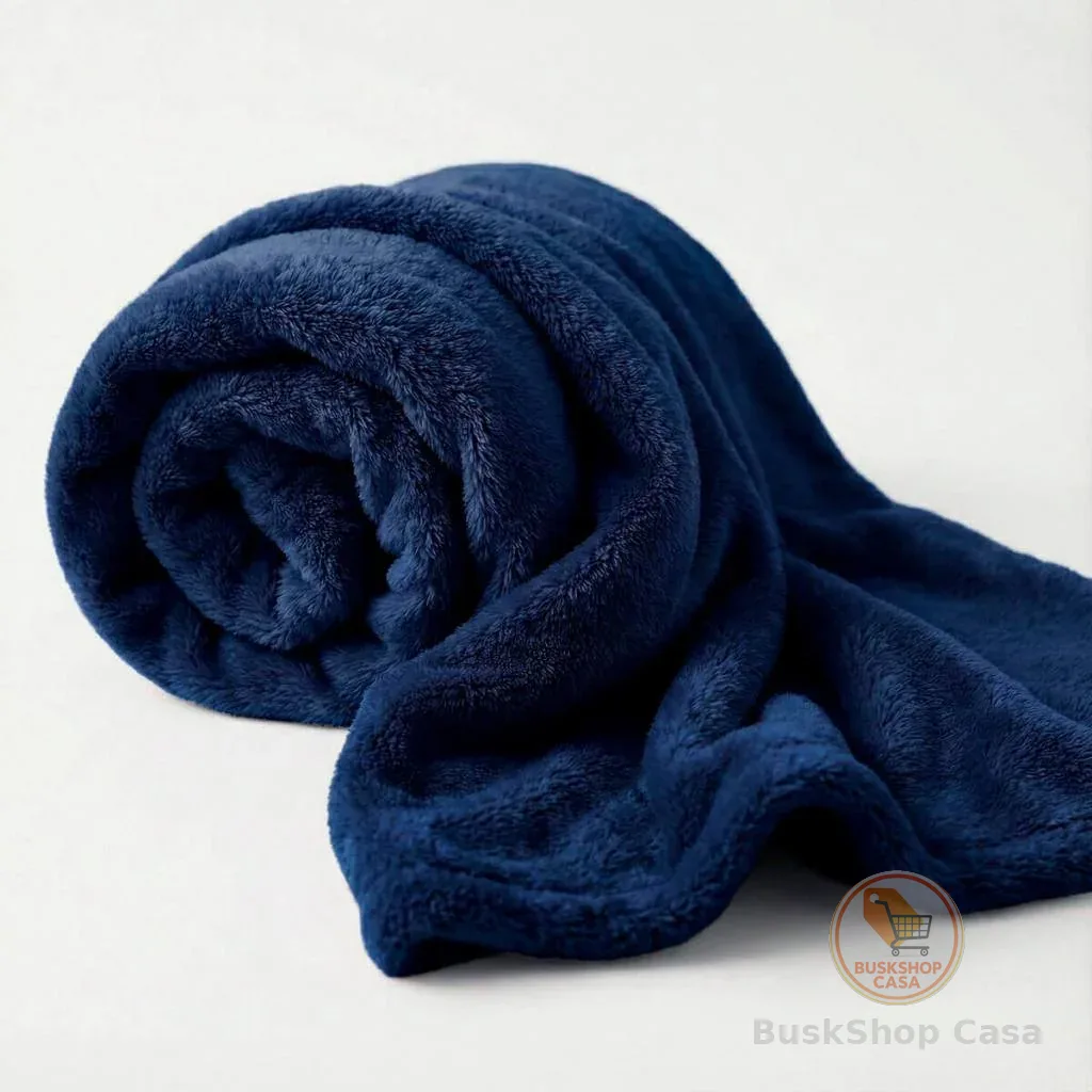 Manta Flannel Queen 200 g/m² tamanho grande com acabamento reforçado