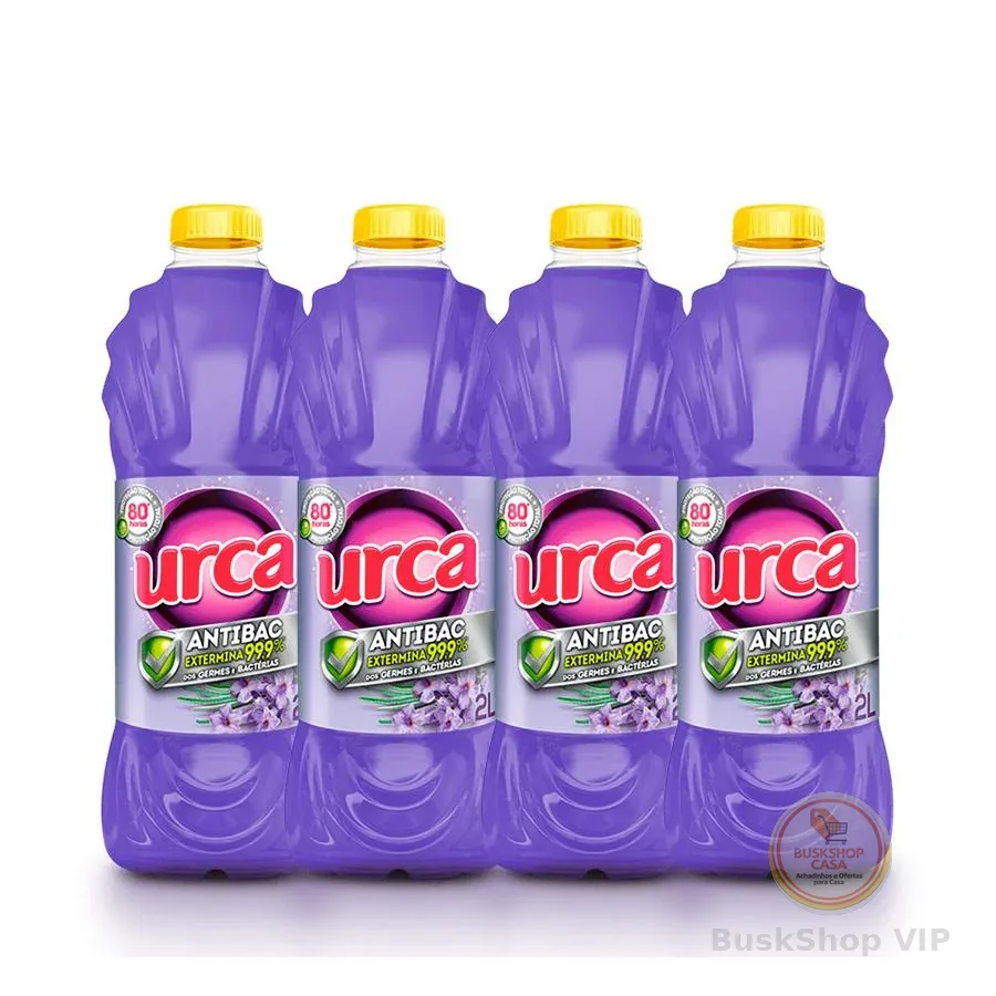 Kit 4 DESINFETANTE URCA FLOR DE LAVANDA 2L