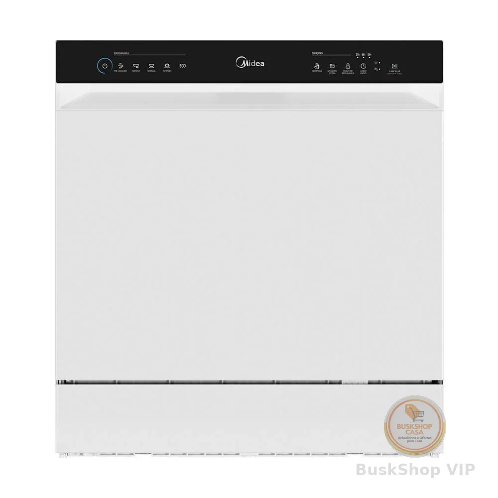 Lava Louças 8 Serviços Branca Touch Plus Midea MDWTF08W2 - 220V
