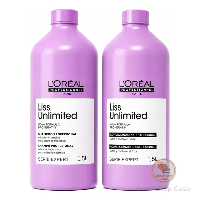 Shampoo E Condicionador 1,5l Loreal Liss Unlimited