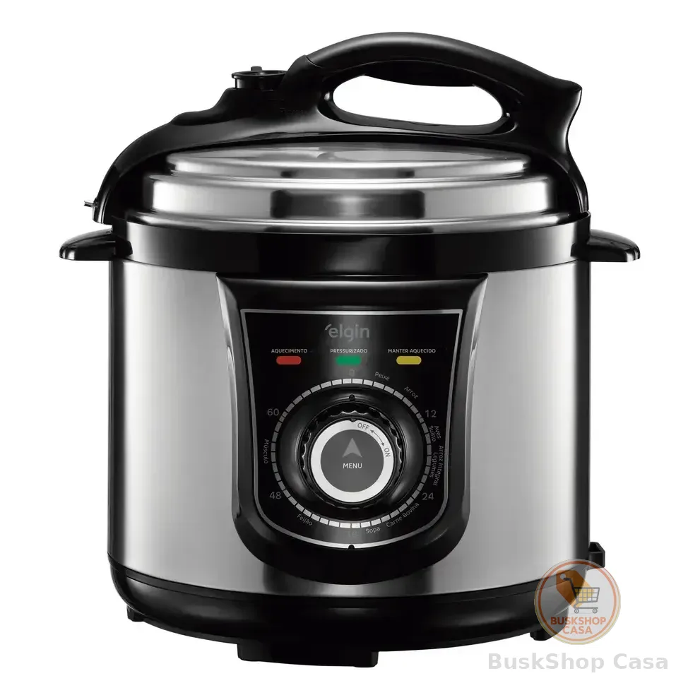 Panela Pressão Elétrica Elgin 42ppr 4 Litros 840w Aço Inox