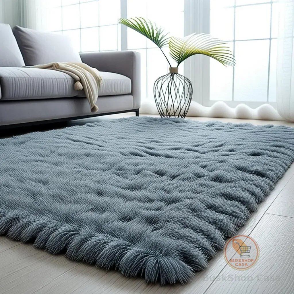 Tapete Peludo Felpudo 2,00m x 1,40m  Sala Quarto Luxuoso
