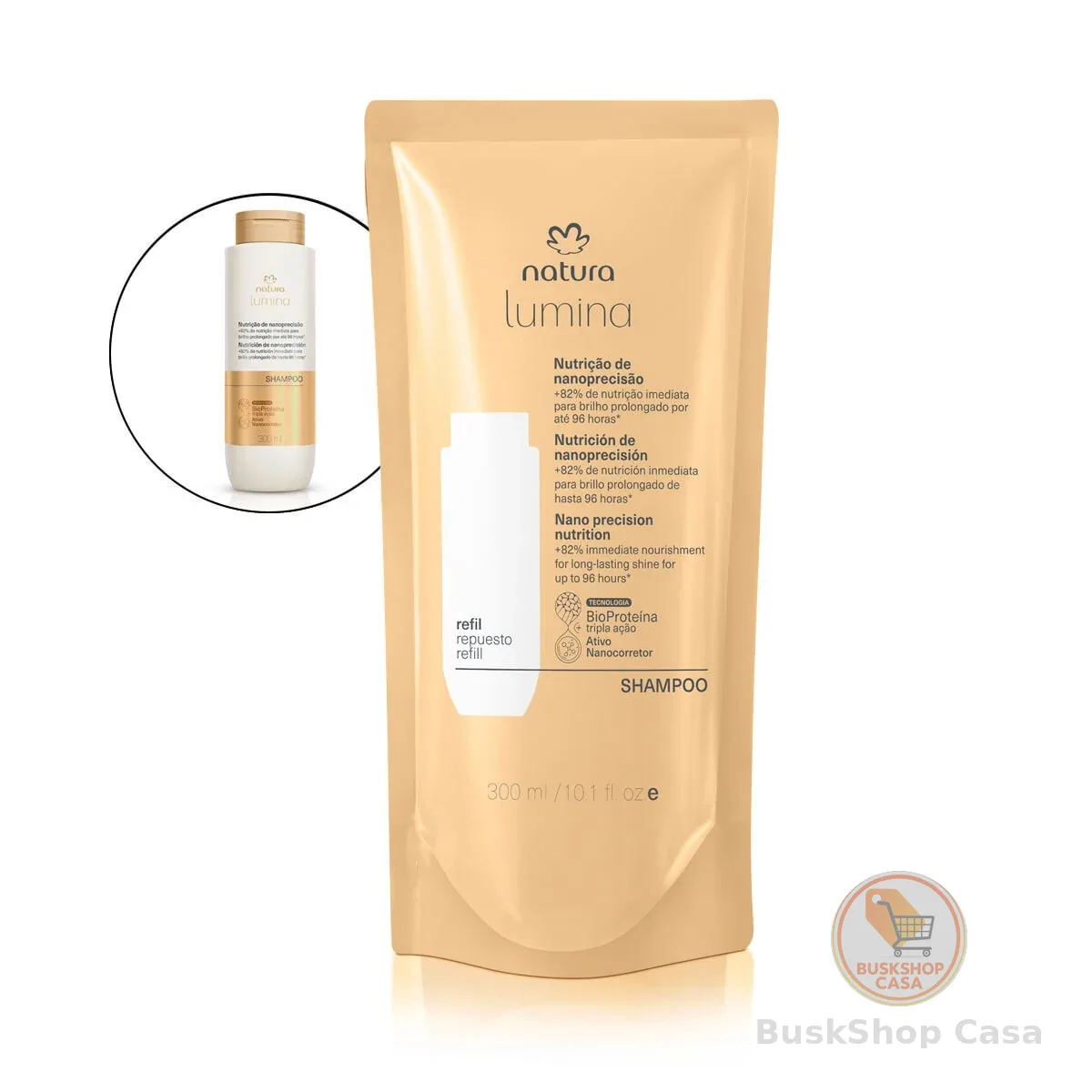 Refil Shampoo Lumina Nutrição de Nanoprecisão