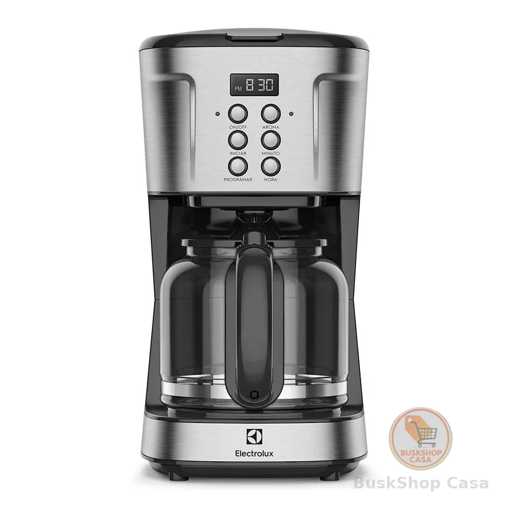 Cafeteira Elétrica Electrolux Digital 38 Xícaras Experience Programável com Timer Cor Inox (ECM30)