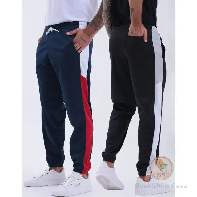 Kit2 Calça Moletom Masculina Academia Corrida Chimpa Esporte
