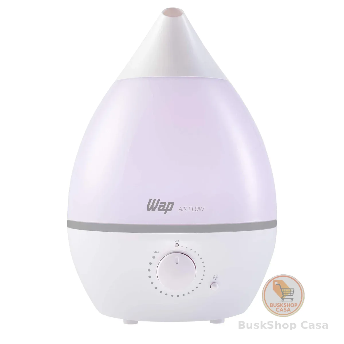 WAP Umidificador de Ar AIR FLOW com Luminária e Difusor de Aromas, 4 Litros, Autonomia de até 12 horas, 20W Bivolt