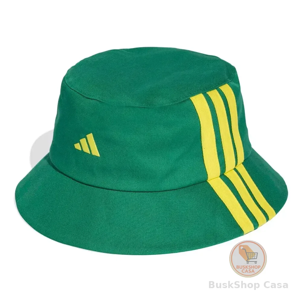 Chapéu Bucket Três Listras adidas Bold Green / Bright Yellow M/g Lisa