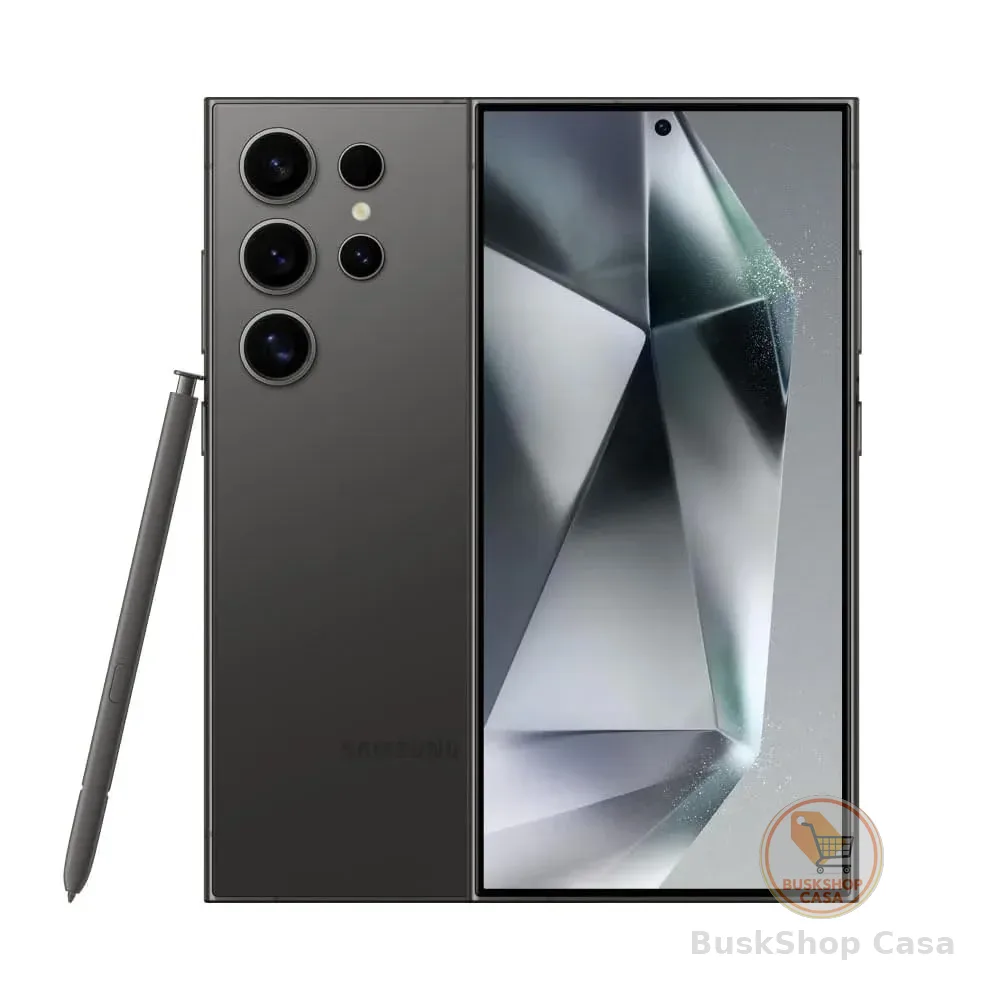 Smartphone Samsung Galaxy S24 Ultra, Galaxy AI, Selfie de 12MP, Tela de 6.8" 1-120Hz, 256GB, 12GB RAM - Titânio Preto