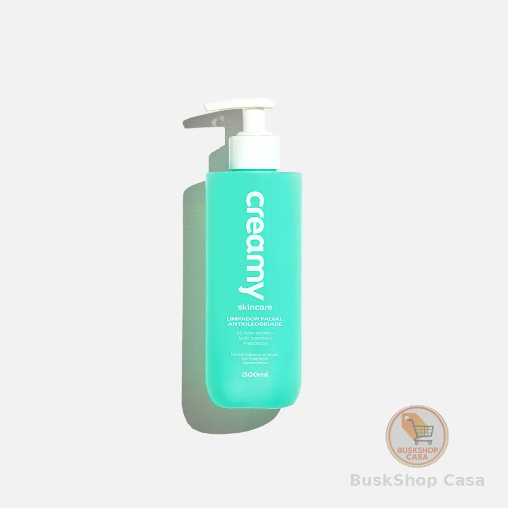 LIMPADOR FACIAL ANTIOLEOSIDADE 300ML - CREAMY