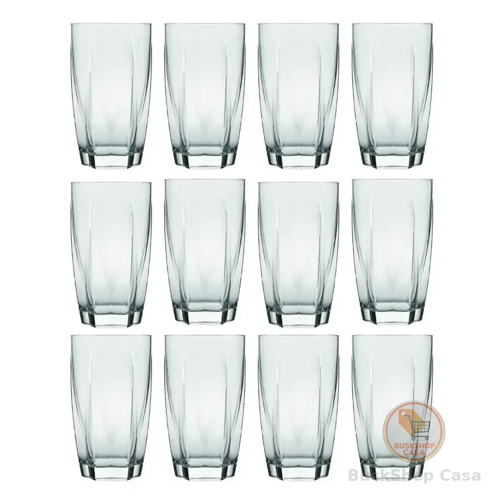 Conjunto 12 Peças Copo Estela Vidro 460ml - Nadir