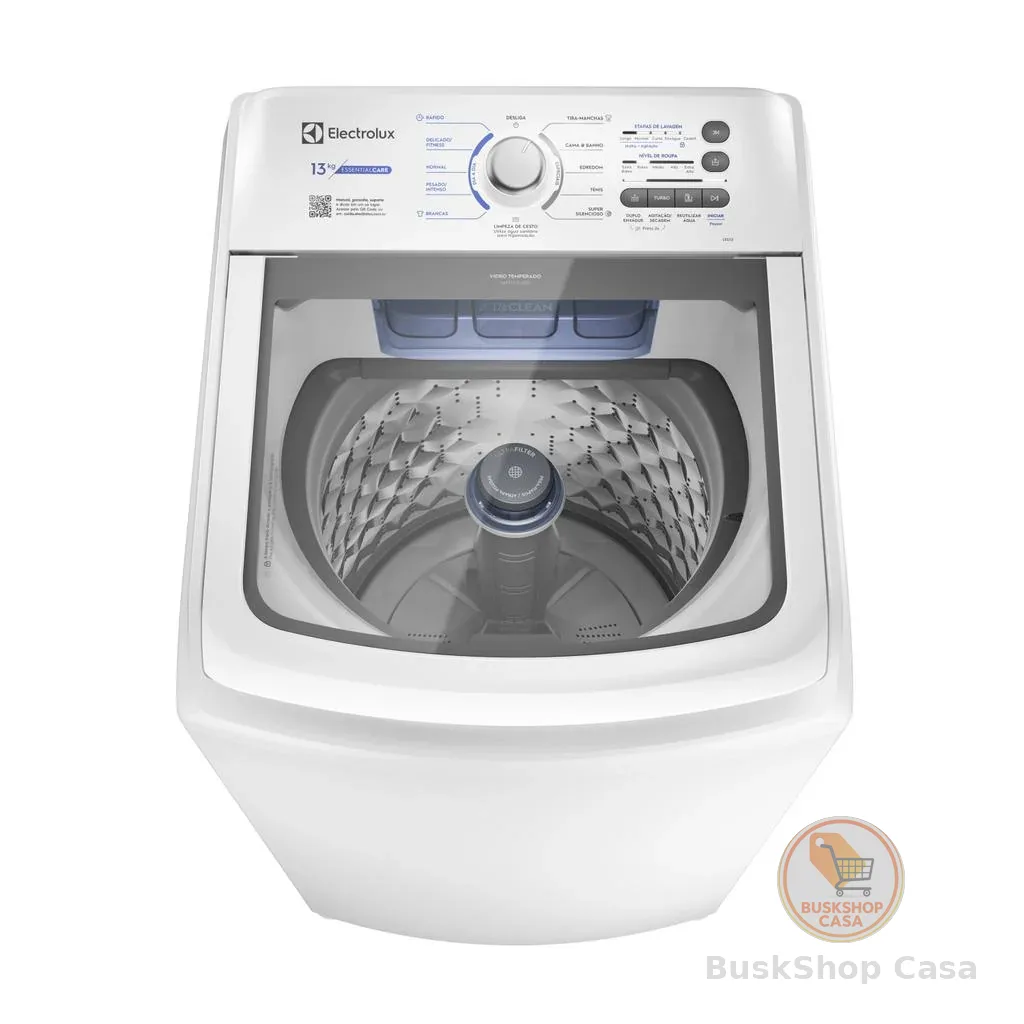 Máquina de Lavar Electrolux 13kg Branca Essential Care com Cesto Inox e Jet&Clean (LED13)