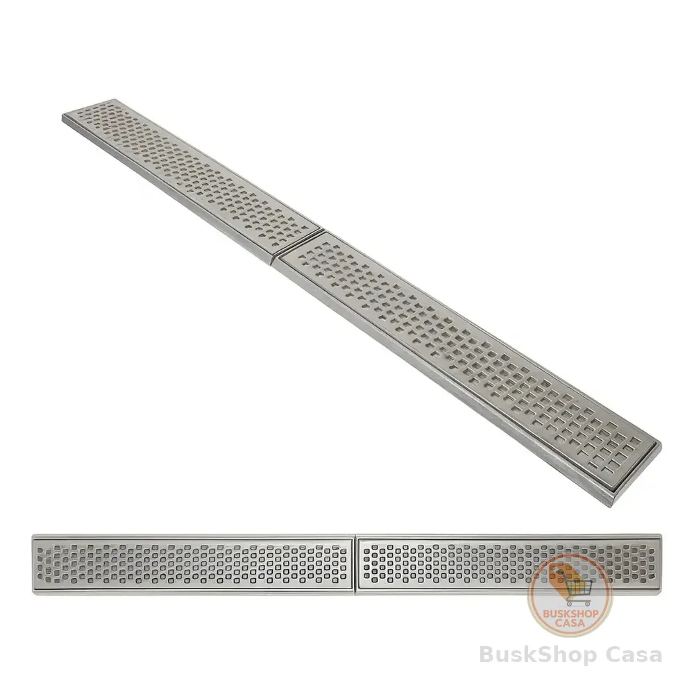 Ralo Linear Grelha 10x100 Coleta Agua Pluvial (2 Pçs 50cm)