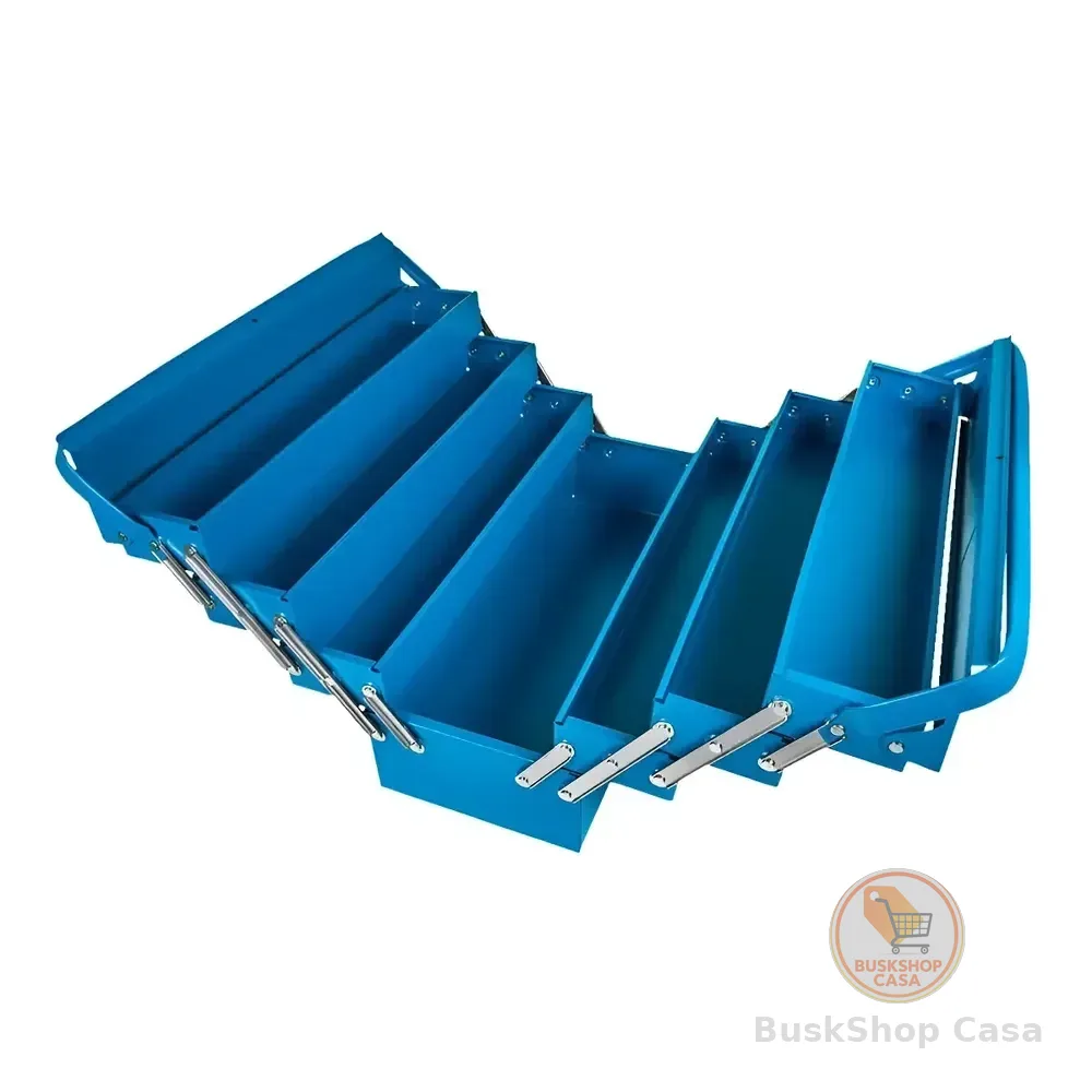 Caixa De Ferramentas Sanfonada Tramontina 7 Gavetas Azul