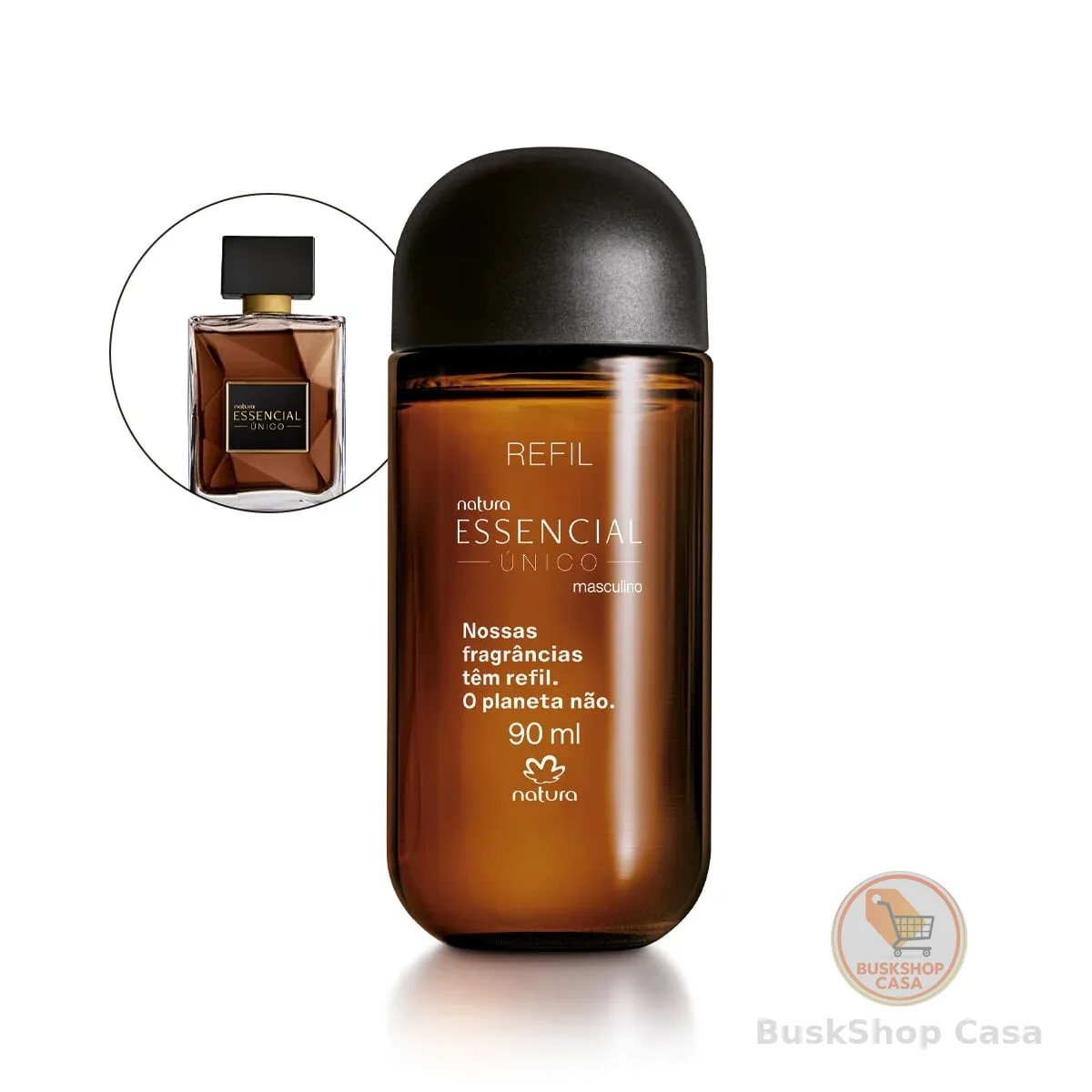 Refil Deo Parfum Masculino Essencial Único 90 ml