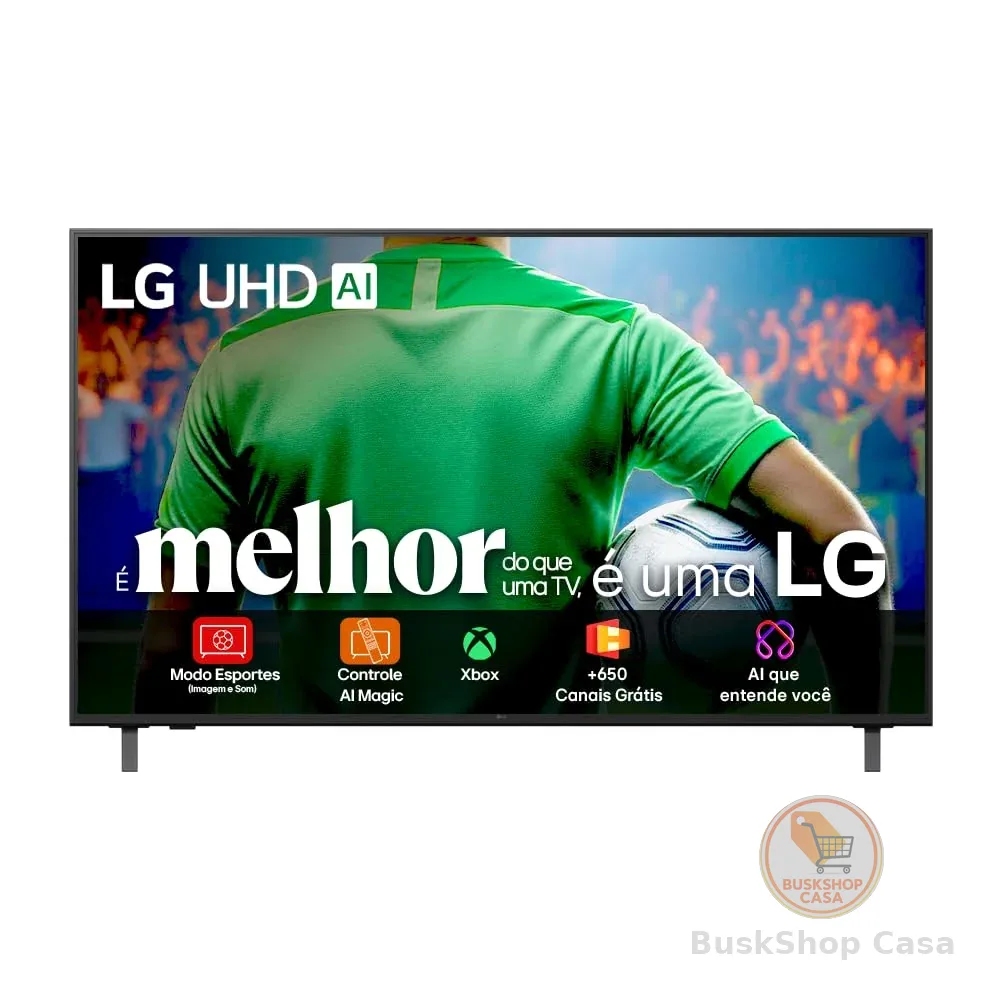 Smart TV 4K 55" LG UHD 55UA85 Processador α7 AI Ger8 4K Super Upscaling Google Cast Alexa Integrado Controle AI Smart Magic WebOS 25