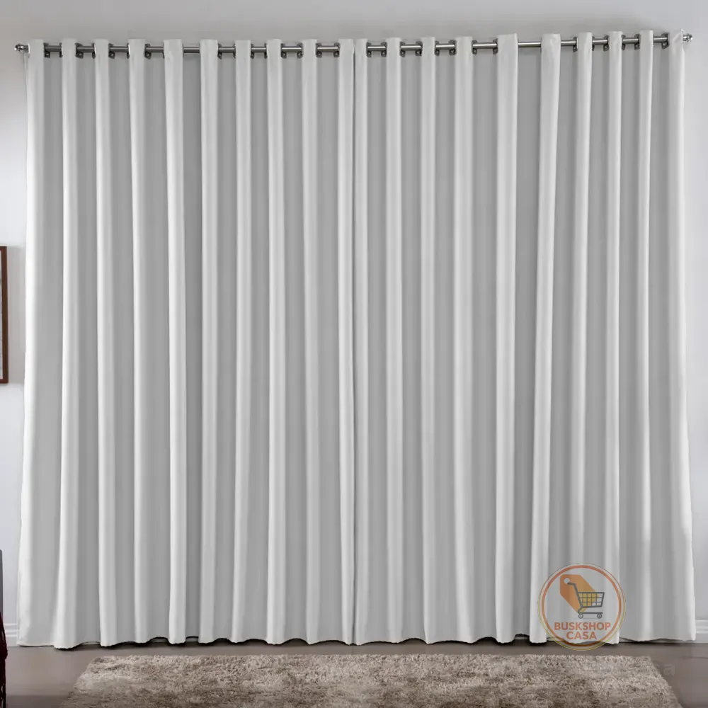 Cortina 3,00x2,50 Metros Blackout Blecaute Gelo Corta Luz Em Tecido Grosso Para Quarto E Sala Casa Laura Enxovais