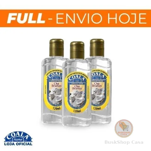 Kit 3 Limpadores de Ambientes Coala Chá Branco - 120ml