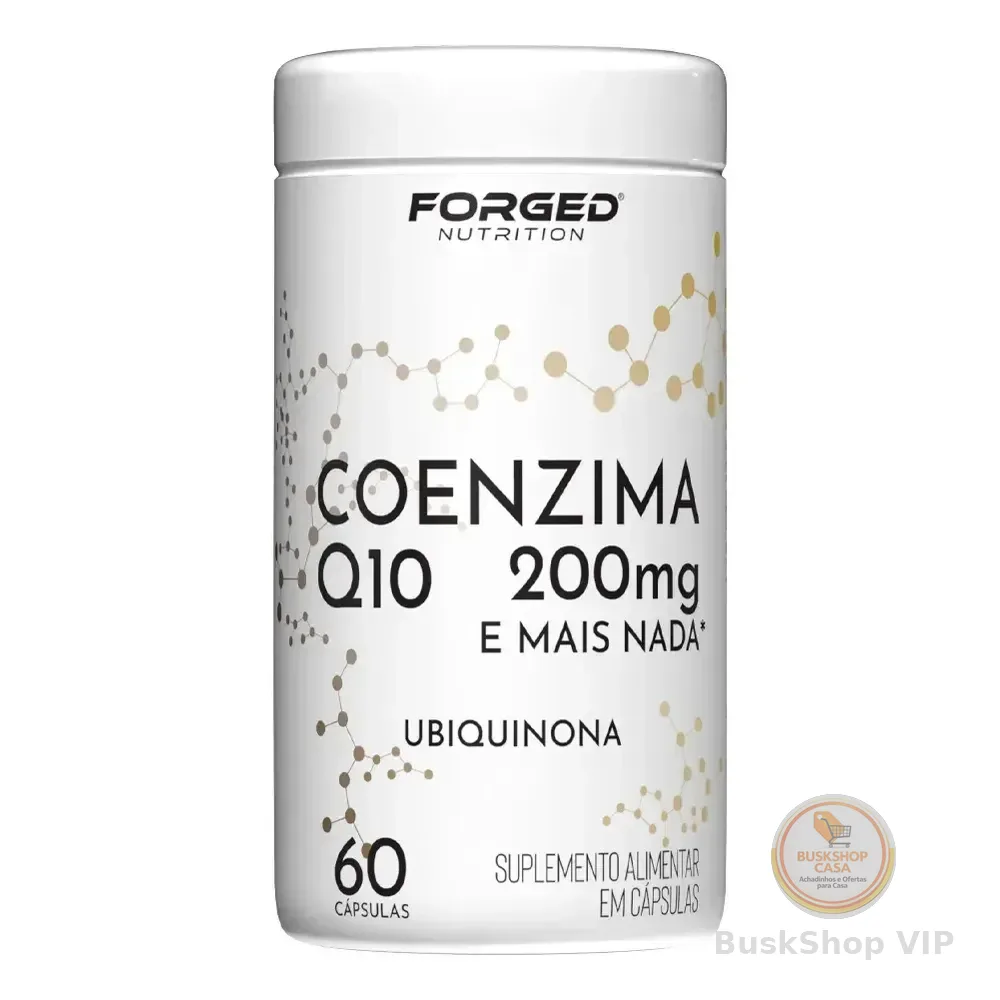 Coenzima Q10 200mg Pura Alta Concentração 60 Cápsulas - Forged Nutrition Sem Sabor
