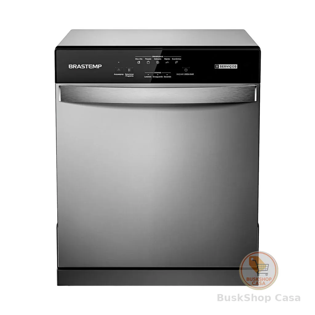 Lava Louças 8 Serviços Brastemp Cinza - BLF08BS