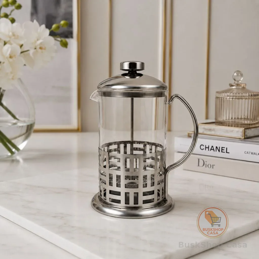 Cafeteira Prensa Francesa em Vidro e Inox 800ml 27319 - Vencedor
